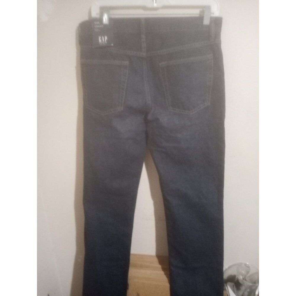 Gap Jeans Straight Leg Mid Rise Blue Indigo 100% Cotton Men's Size 31x32 NEW - Picture 6 of 11